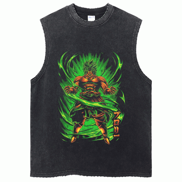 Dragon Ball Workout Tank Top Grün Broly Gym Shirt