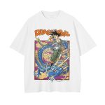 Weiß Shirt Goku Gym Shirt Dragon Ball Oversize Shirt