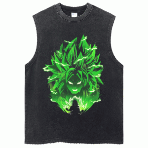 Dragon Ball Z Workout Tank Top Grün Broly Gym Shirt