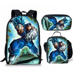 Dragon Ball Rucksack Gogeta Blau Schulranzen 3 in 1