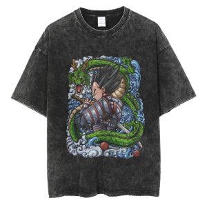 Dragon Ball Oversize Shirt Vegeta Samurai Gym Shirt