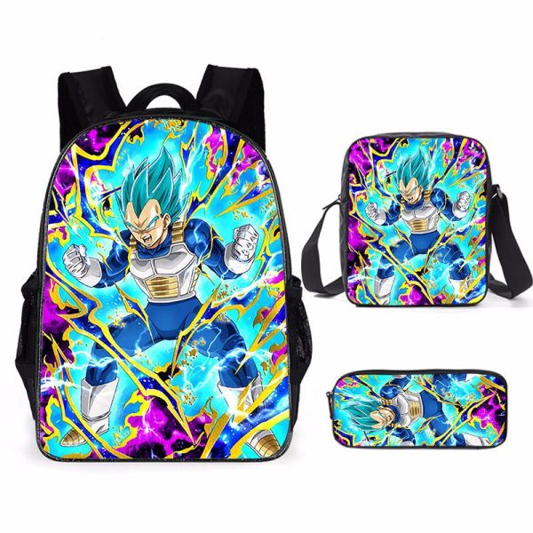 Dragon Ball Z Rucksack Vegeta SSJ Blue Schulranzen 3 in 1