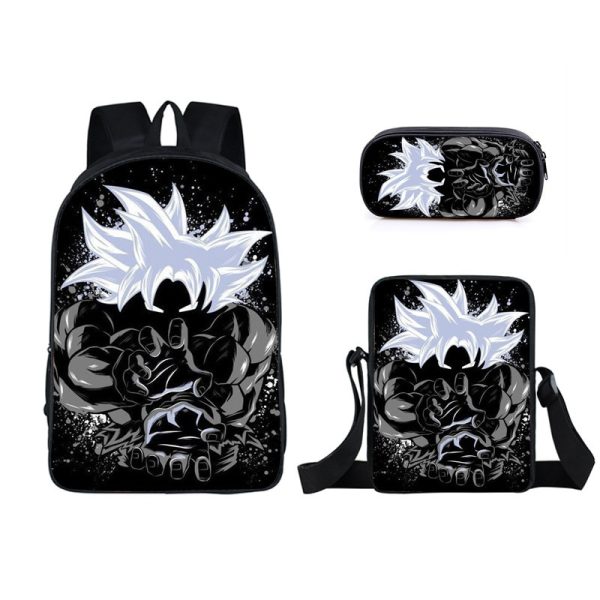 Dragon Ball Rucksack Goku Ultra Instinct Schulranzen 3 in 1