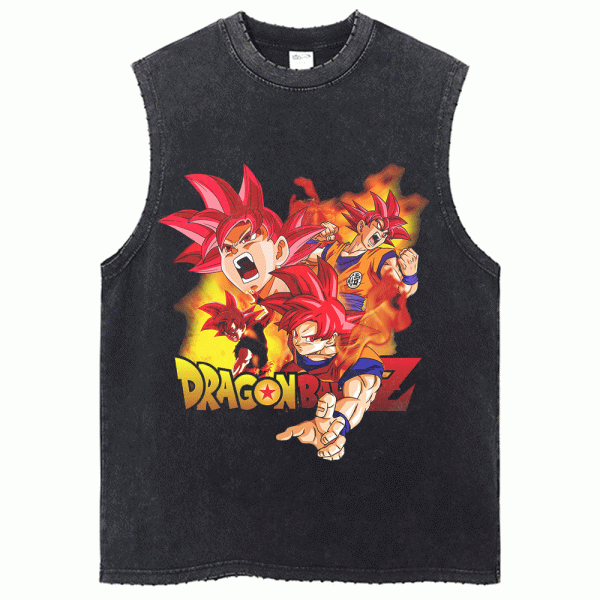 Dragon Ball Workout Tank Top Super Saiyan God Gym Shirt