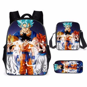 Dragon Ball Z Rucksack Goku SSJ Schulranzen 3 en 1