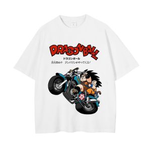 Son Goten Moto Gym Shirt Dragon Ball Oversize Shirt