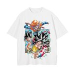 Weiß Shirt Goku SSJ4 Gym Shirt Dragon Ball Oversize Shirt