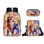 Dragon Ball Rucksack Vegeta Und Goku Schulranzen 3 in 1