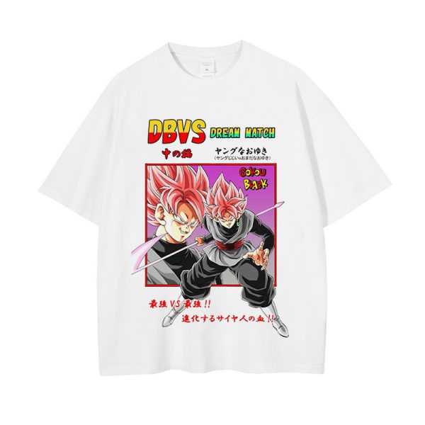 Weiß Shirt Black Goku Gym Shirt Dragon Ball Oversize Shirt