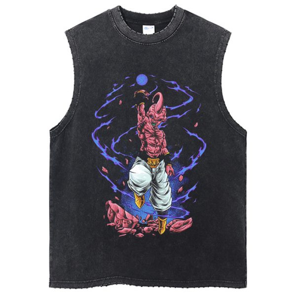 Dragon Ball Workout Tank Top Majin Boo Gym Shirt Sportliche Kleidung