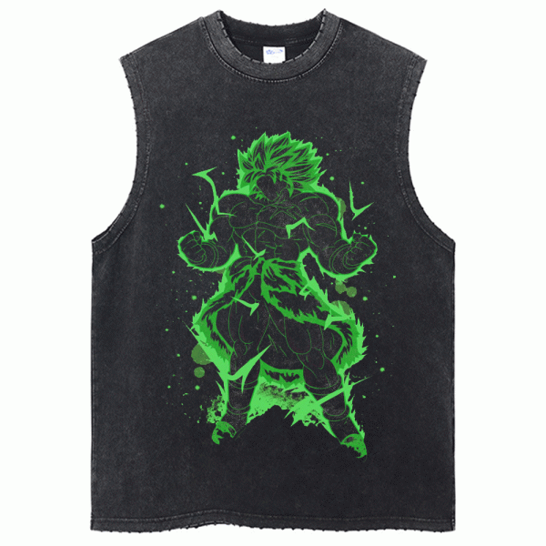 Dragon Ball Z Workout Tank Top Broly SS3 Gym Shirt