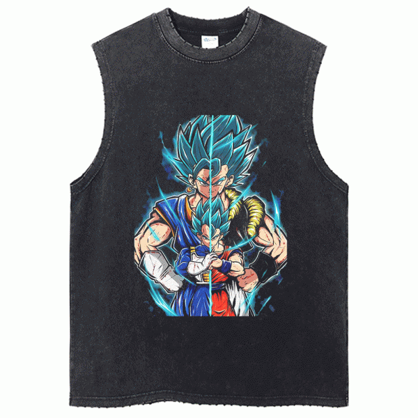 Dragon Ball Workout Tank Top Gogeta Super Saiyan Gym Shirt