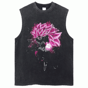 Dragon Ball Workout Tank Top Black Goku Rose Gym Shirt