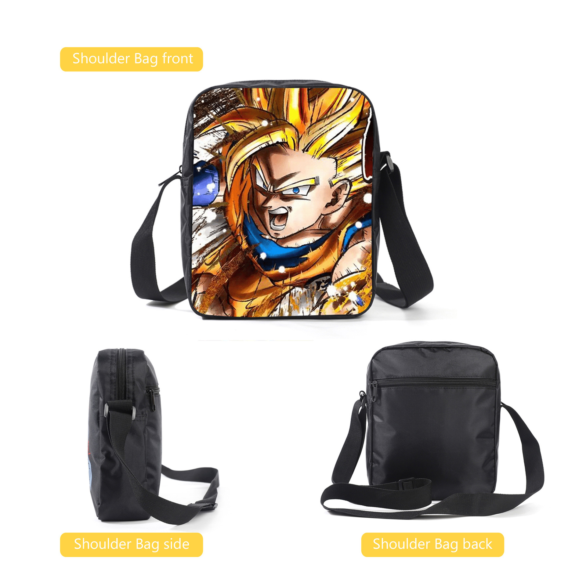 Dragon Ball Rucksack Goku Und Vegeta Schulranzen 3 in 1