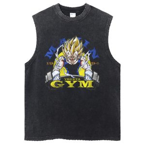 Dragon Ball Workout Tank Top Vegeta SSJ3 Gym Shirt