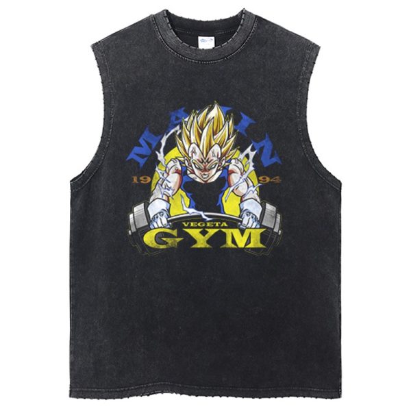 Dragon Ball Workout Tank Top Vegeta SSJ3 Gym Shirt