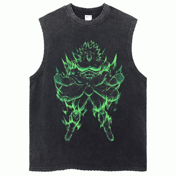 Dragon Ball Z Workout Tank Top Broly DBZ Gym Shirt