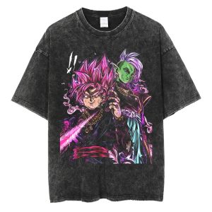 Dragon Ball Oversize Shirt Black Goku Zamasu Gym Shirt