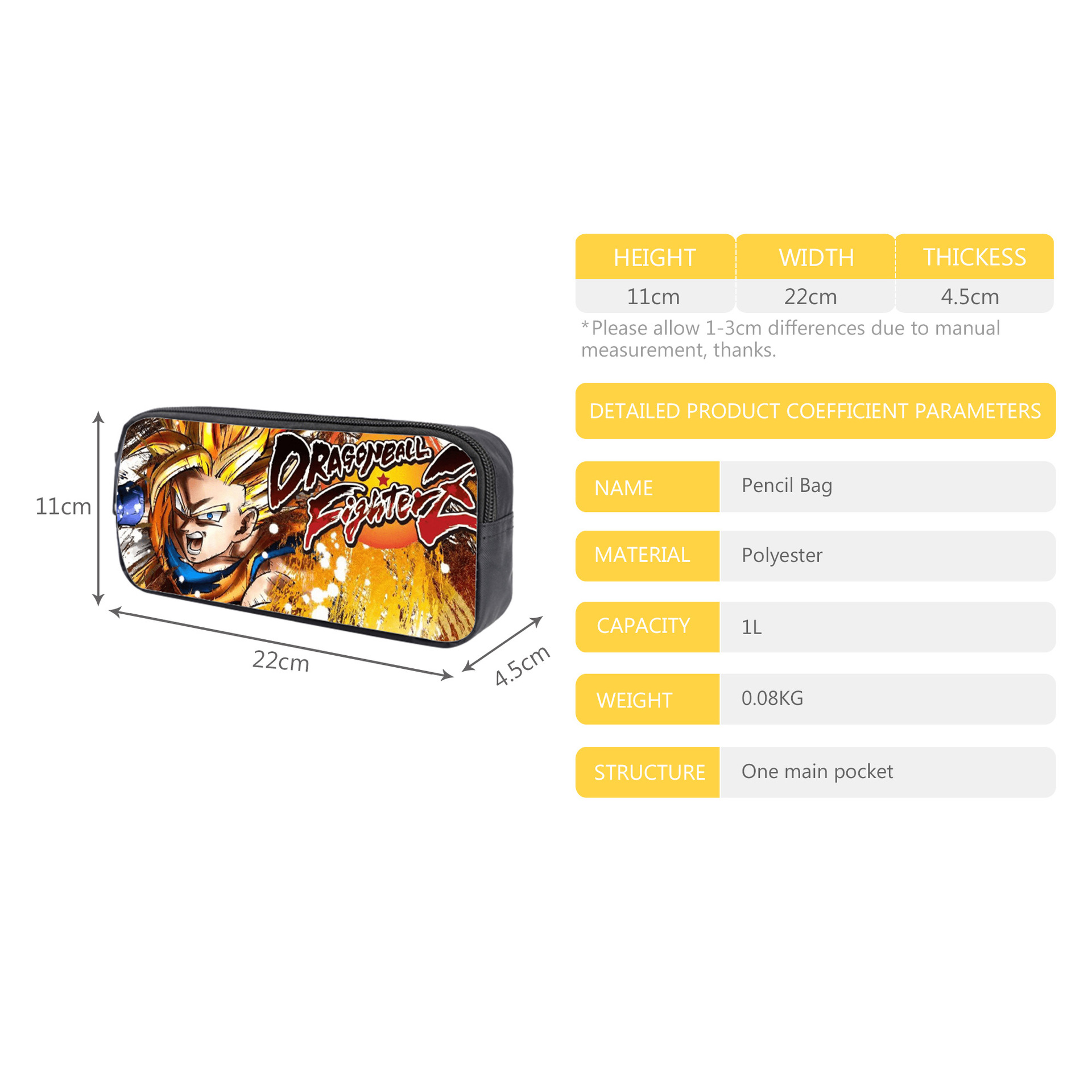 Dragon Ball Z Rucksack Battle Of Gods Schulranzen 3 in 1