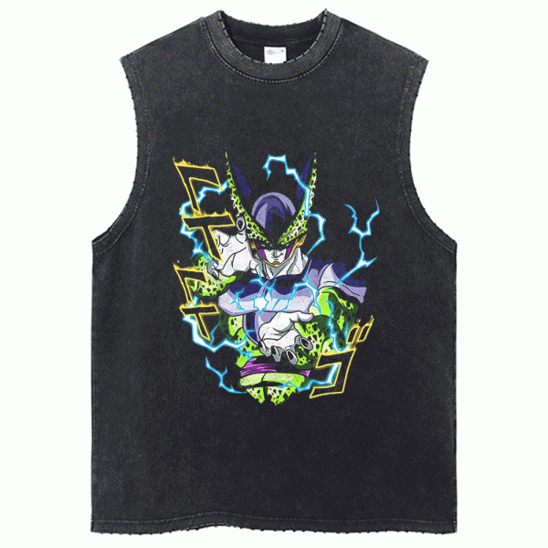 Dragon Ball Z Workout Tank Top Cell DBZ Gym Shirt