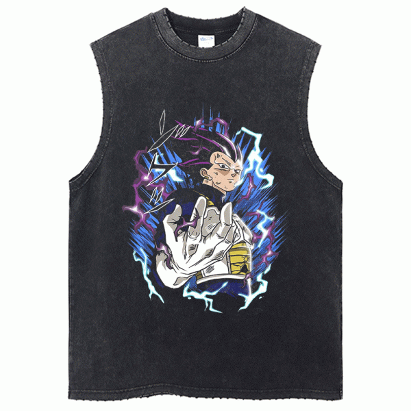 Dragon Ball Z Workout Tank Top Vegeta SSB Gym Shirt