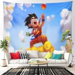 Dragon Ball Z Wandteppich Goten Wanddeko