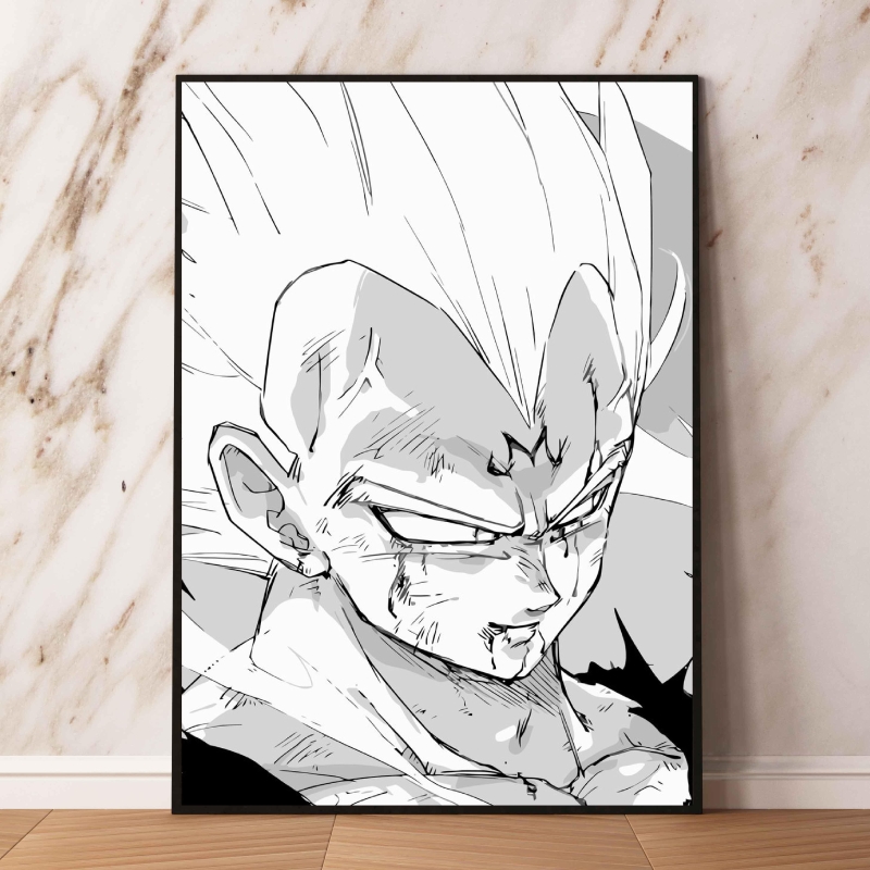 Poster Dragon Ball Toile Majin Vegeta