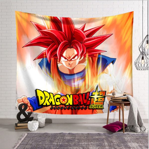 Dragon Ball Wandteppich Son Goku SSG Wanddeko