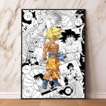 Dragon Ball Poster Son Goku SSJ Leinwandbilder