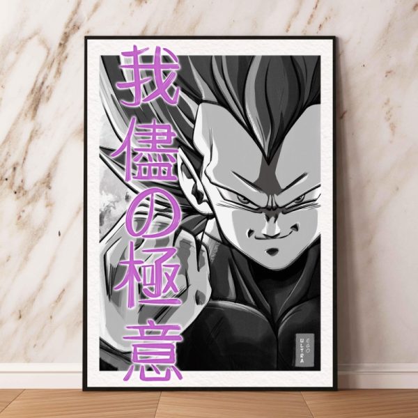 Dragon Ball Poster Vegeta Lila Leinwandbilder