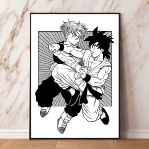 Dragon Ball Poster Goku Und Trunks Leinwandbilder