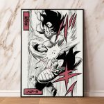 Dragon Ball Poster Manga Vegeta Vs Goku Leinwandbilder