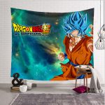 Dragon Ball Wandteppich Son Goku SSB Wanddeko