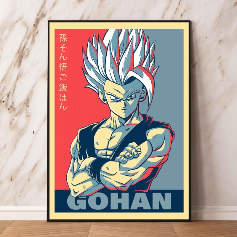 Poster Dragon Ball Toile Gohan