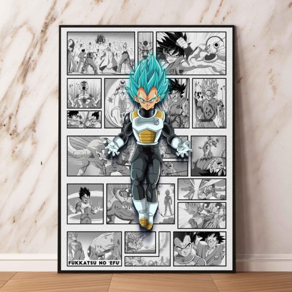 Dragon Ball Poster Manga Vegeta Leinwandbilder