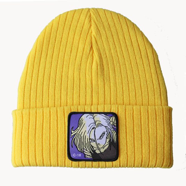 Dragon Ball Mütze C 18 Gelb Beanie