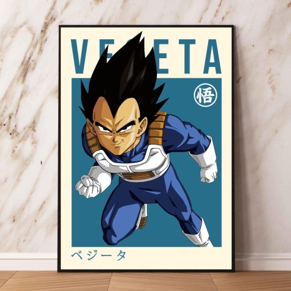 Dragon Ball Poster Vegeta SSJ Leinwandbilder