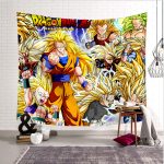 Dragon Ball Wandteppich Goku All Saiyan Wanddeko