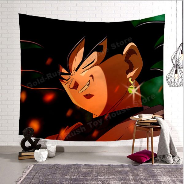 Dragon Ball Wandteppich Black Goku DBS Wanddeko