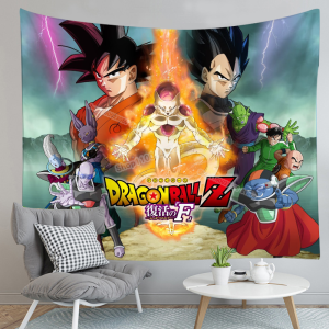 Dragon Ball Z Wandteppich Goku Vegeta DBS Wanddeko