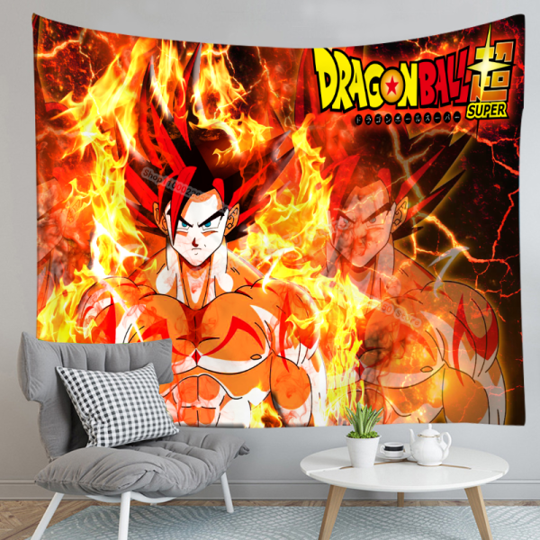 Dragon Ball Z Wandteppich Goku SSG DBS Wanddeko