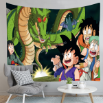 Dragon Ball Z Wandteppich Goku Shenron Wanddeko