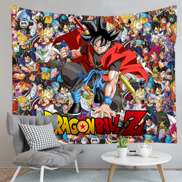 Dragon Ball Z Wandteppich Son Goku Wanddeko