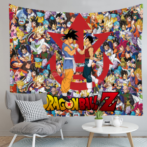 Dragon Ball Z Wandteppich Vegeta Und Son Goku Wanddeko