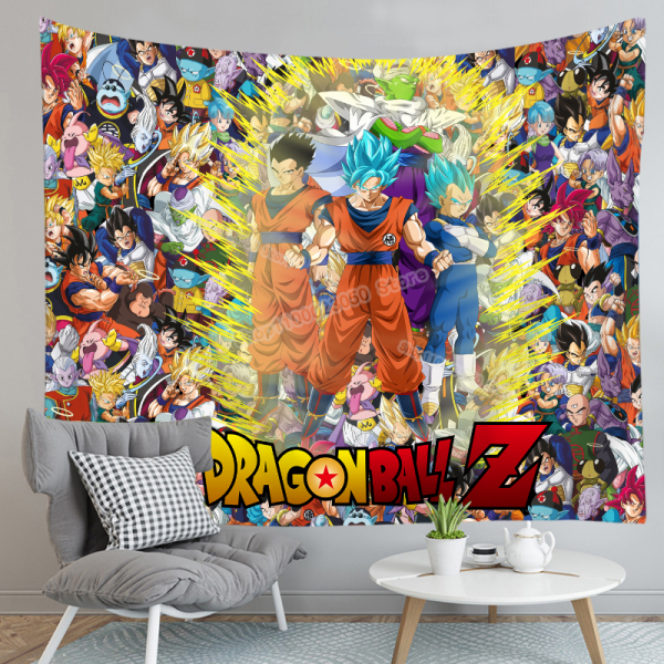 Dragon Ball Z Wandteppich Goku Gohan Vegeta Wanddeko