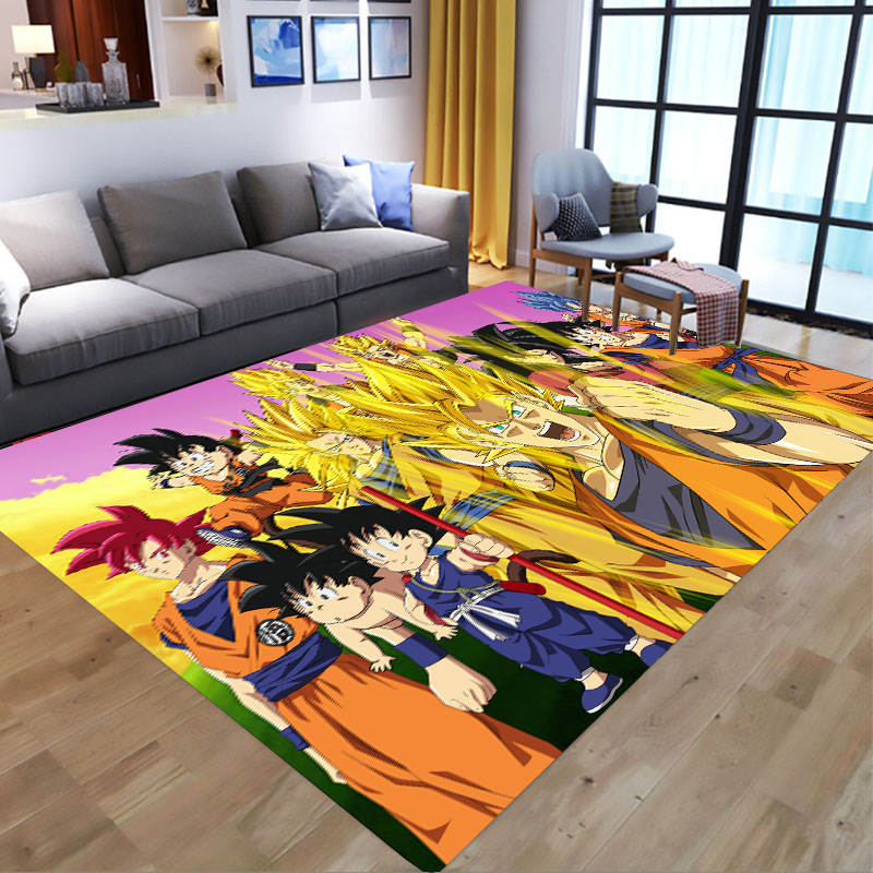 Dragon Ball Tapis Son Goku SSJ de Chambre Enfant