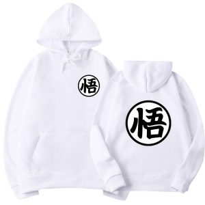 Dragon Ball Hoodie Goku Weiß Kapuzenpullover