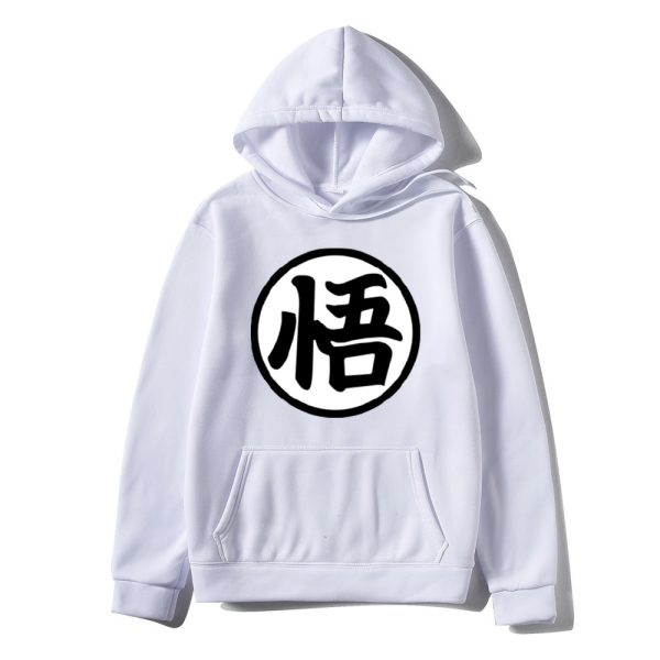 Dragon Ball Kapuzenpullover Goku Weiß Hoodie