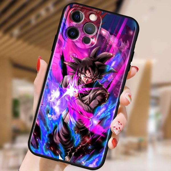 Dragon Ball Handyhülle Black Goku Rosa Accessoires